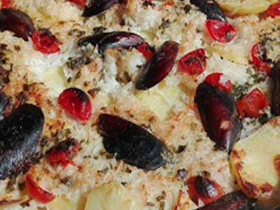 Riso, Patate e Cozze (Tiella)